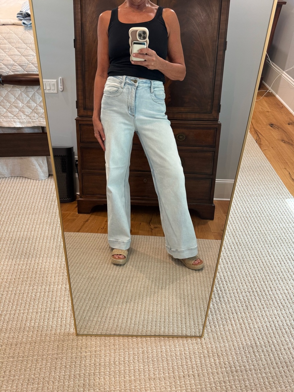 Light Wash Wide Leg Women’s Jeans - Driftwood from Sundance catalog. Size 27